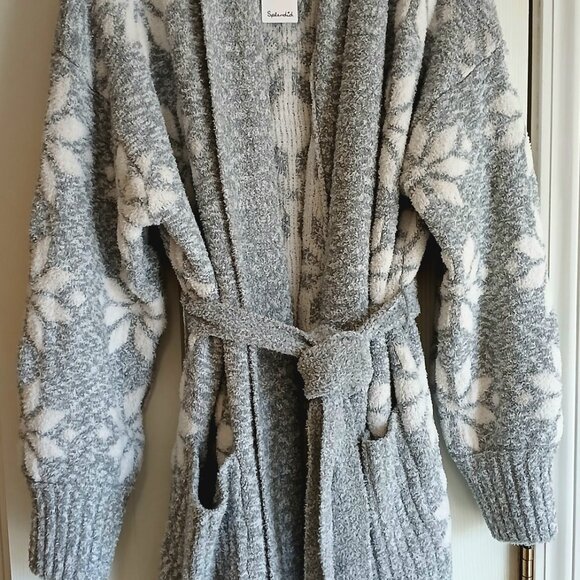 NWT Splendid Snowflake Ponoma Fuzzy Robe Size XL - Picture 6 of 10